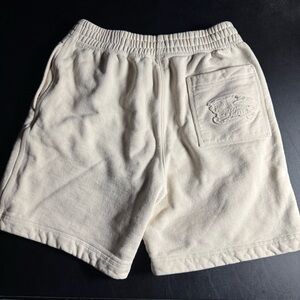 Burberry Knot Logo Cotton Light Wash Tan Shorts Sz XS
